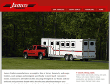 Tablet Screenshot of jamcotrailers.com